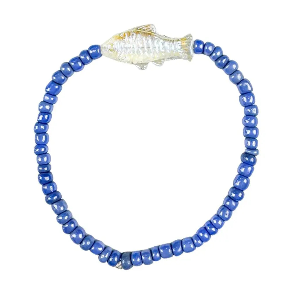 Simple Seed Bracelet | Periwinkle Fish