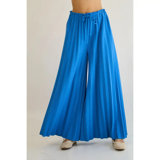 Pleated Wide Leg Pants