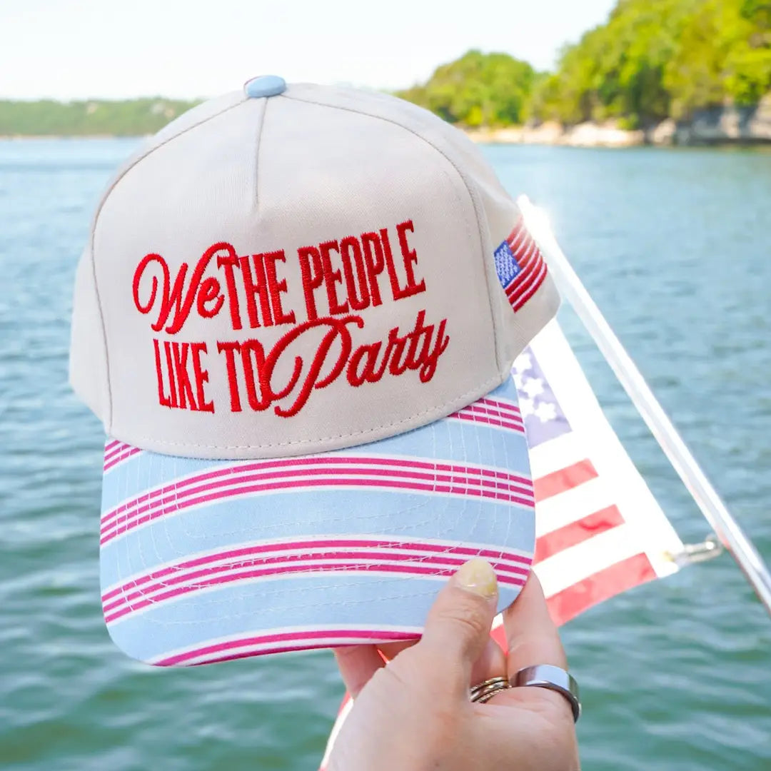 We the People Like To Party - Americana Stripe Hat