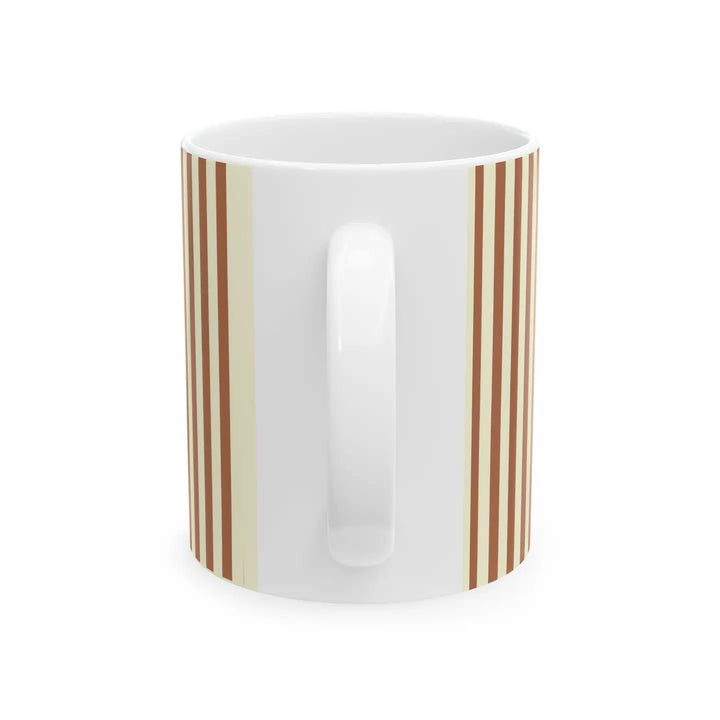 I Love Coffee Ceramic Mug-Brown, J'adore Le Café