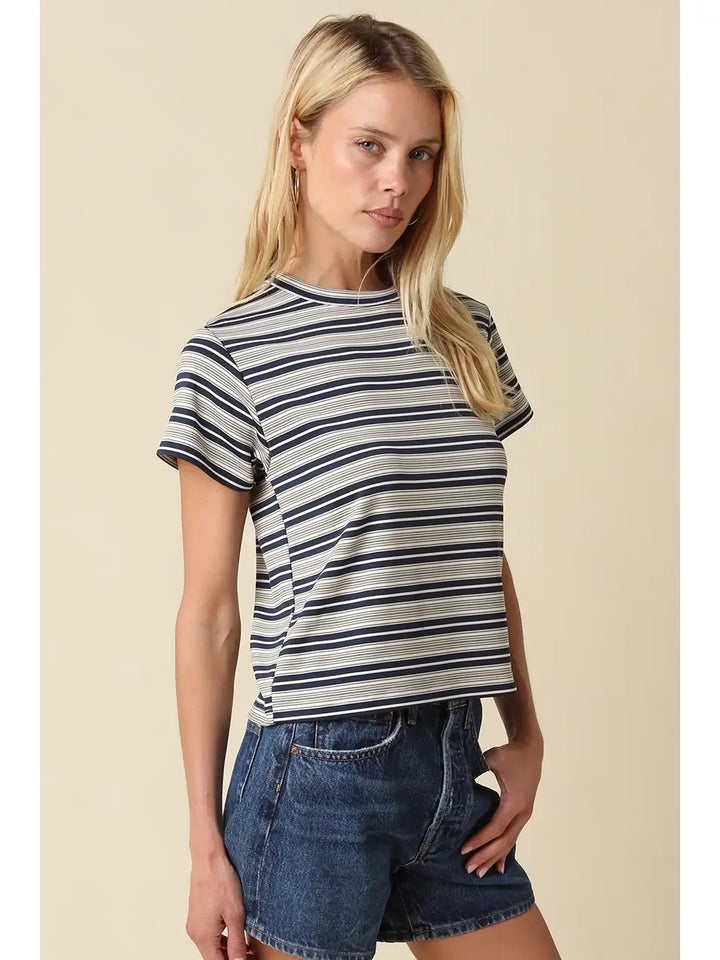 Mila Stripe Baby Tee