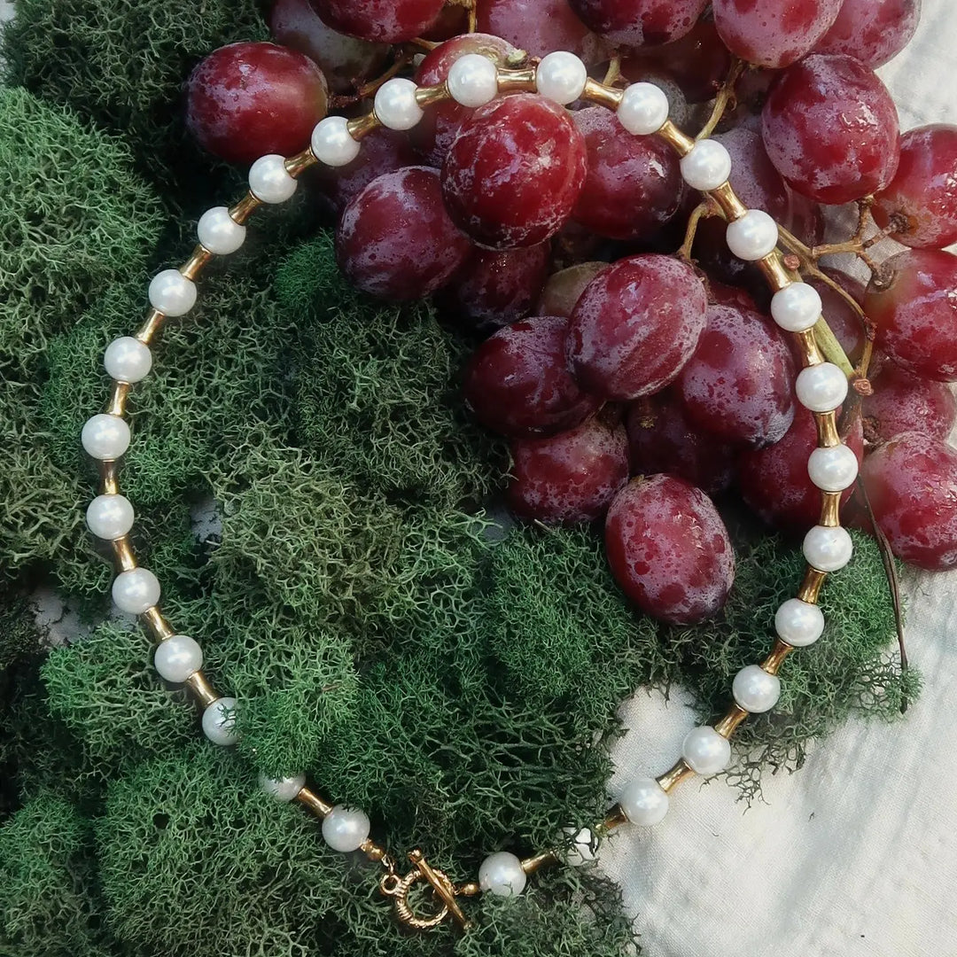 Livi Beaded Necklace : Hypoallergenic and Water Resistant