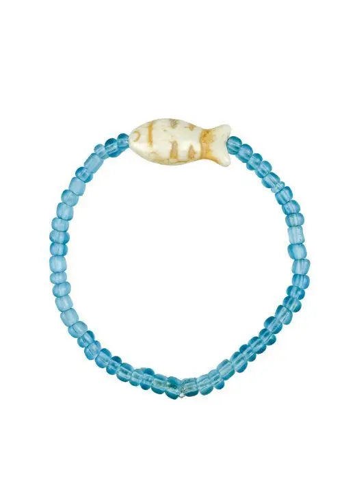 Simple Seed Bracelet | Aqua Fish
