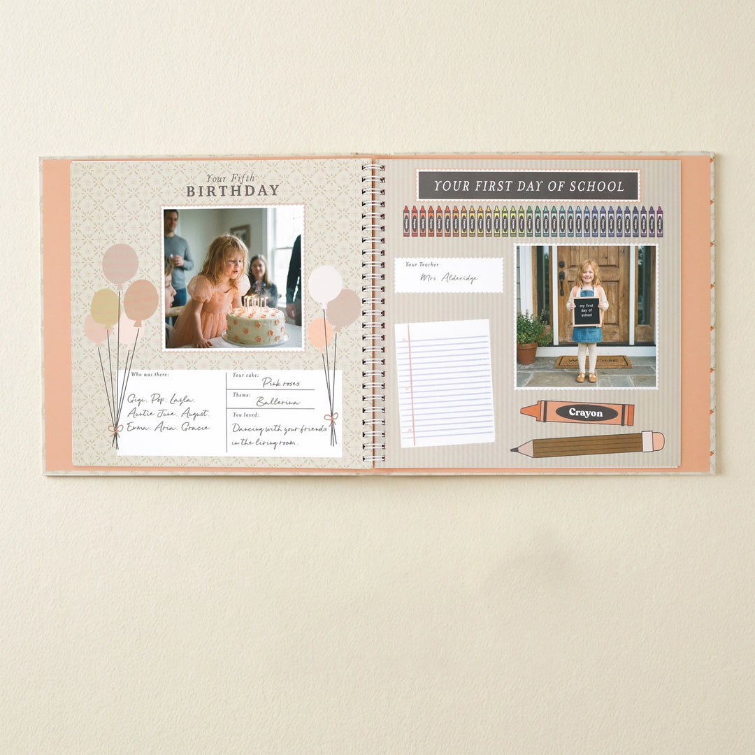 Cottage Garden Baby Memory Book