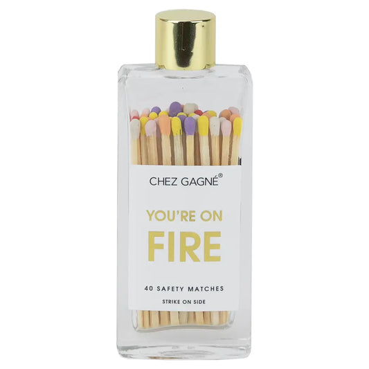 You're On Fire - Glass Bottle Safety Matches