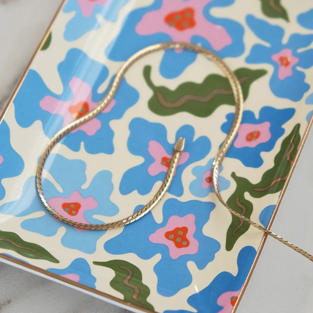 Porcelain Trinket Tray | Trippy Daisies