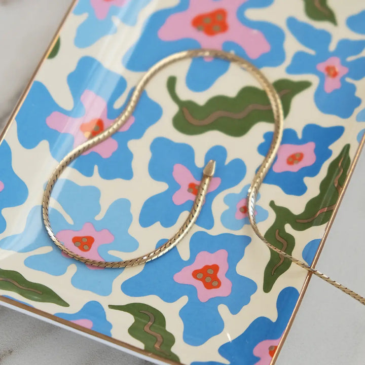 Porcelain Trinket Tray | Trippy Daisies