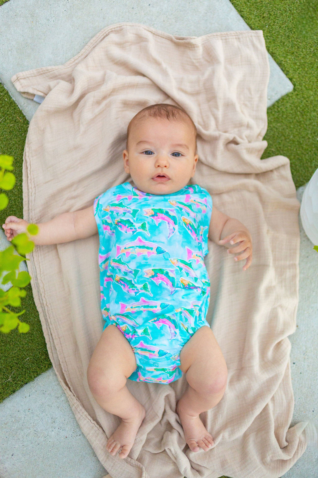 Fish Bubble Romper: 0-3M