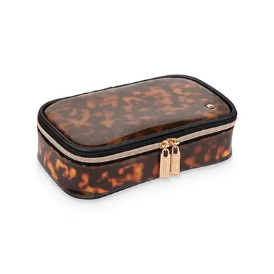 Miami Clearly Tortoise Claire Medium Makeup Case