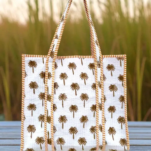 Palm Sunset Tote Bag