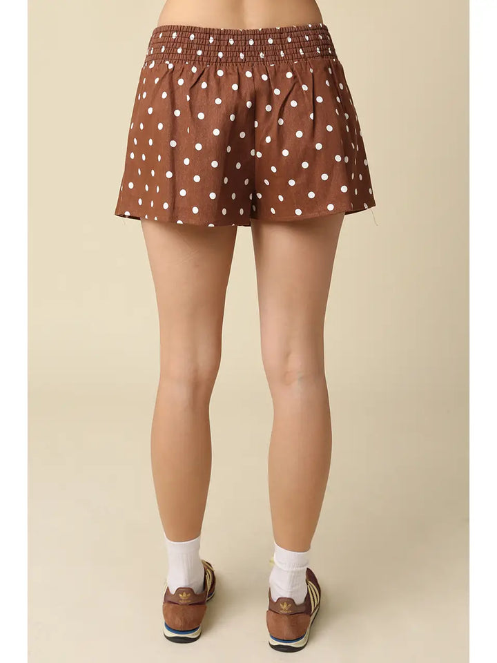 Marcie Polka Dot Flared Skort