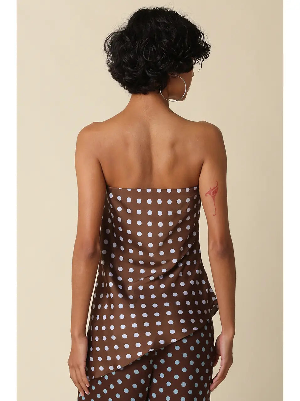 Coco Polka Dot Strapless Top