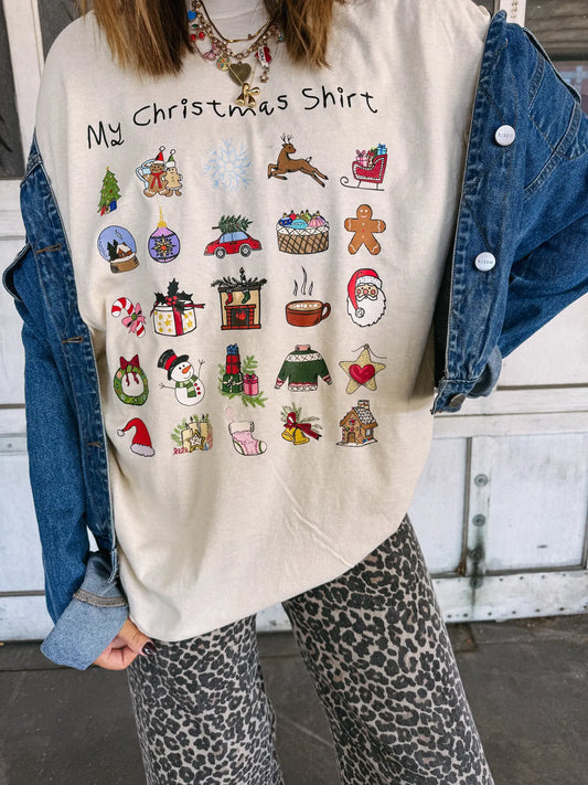My Christmas Shirt Graphic Tee - Ivory