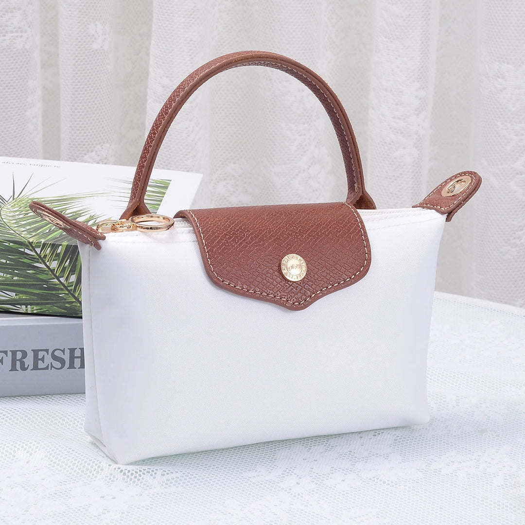 White Penny Nylon Mini Crossbody Bag