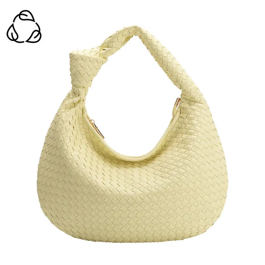 Brigitte Lemonade Recycled Vegan Shoulder Bag - Melie Bianco