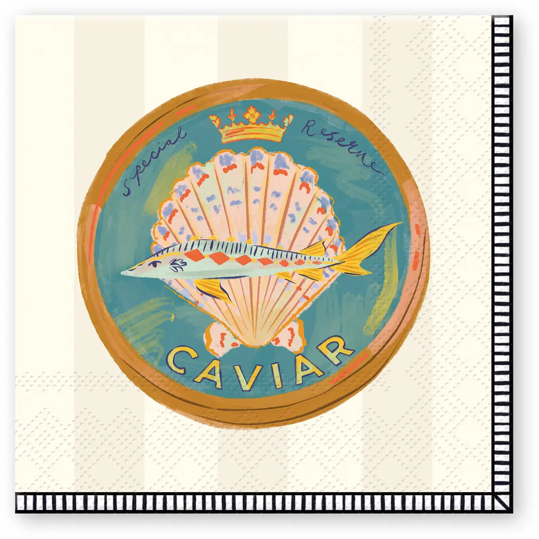 Sip & Savor Caviar Beverage Napkins