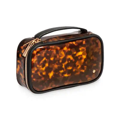 Miami Clearly Tortoise Claire Medium Makeup Case