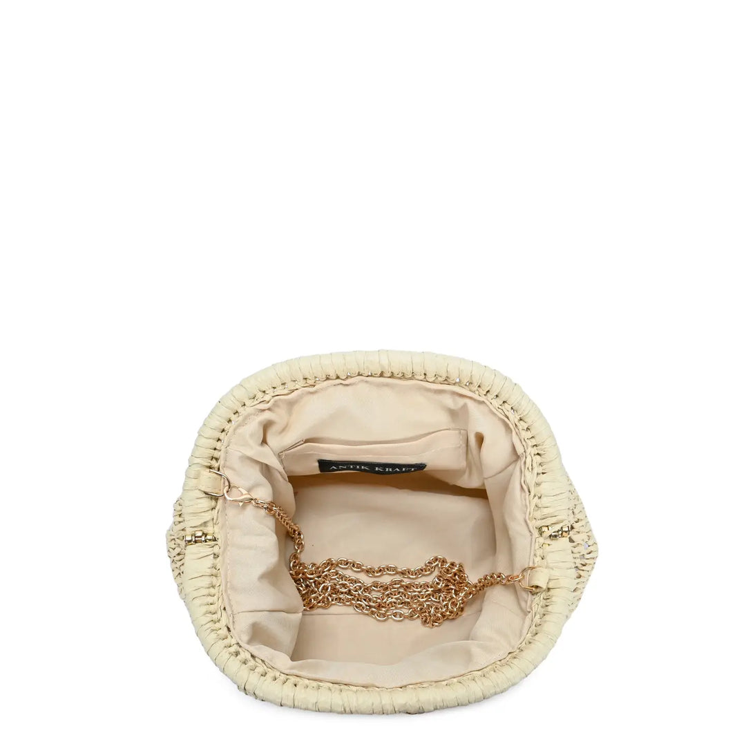 Natural - The Brynn Straw Clutch