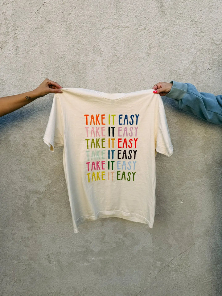 Take It Easy Graphic Tee - Ivory