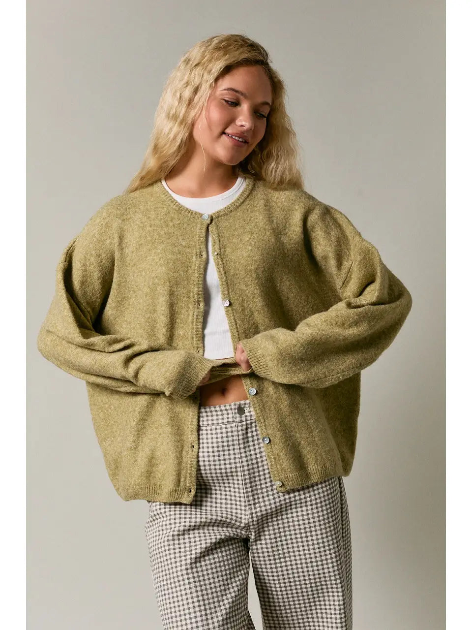 Olive Lightweight Cardigan