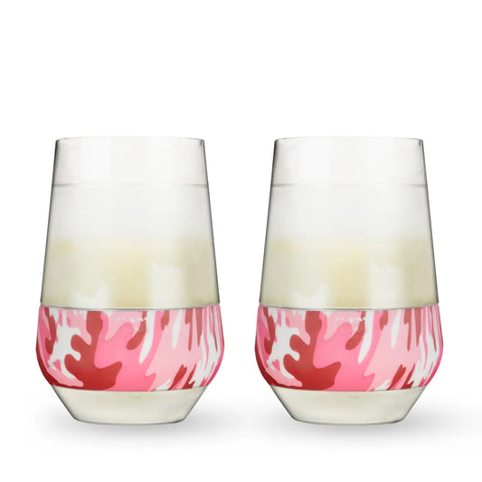 Wine Freeze™ Xl Insulated Cooling Cups in Pink Camo Set of 2