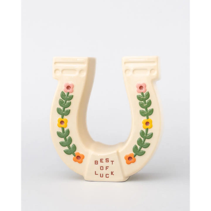 Ceramic Vase, Horseshoe