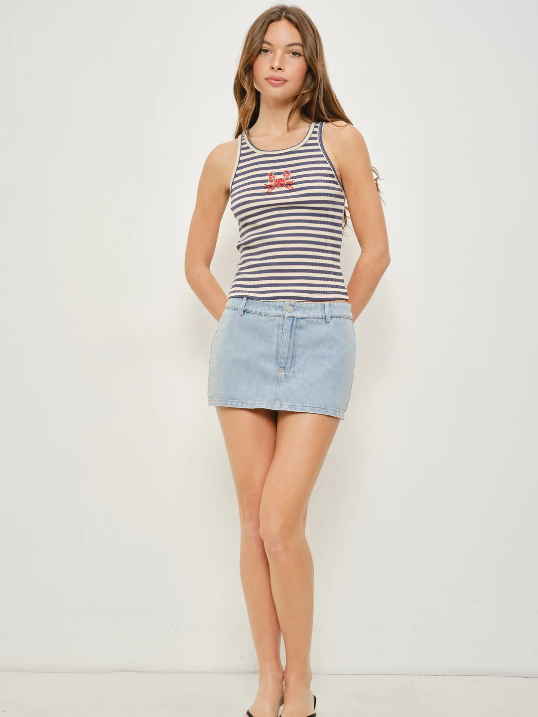 Jess Crabby Beaded Tank