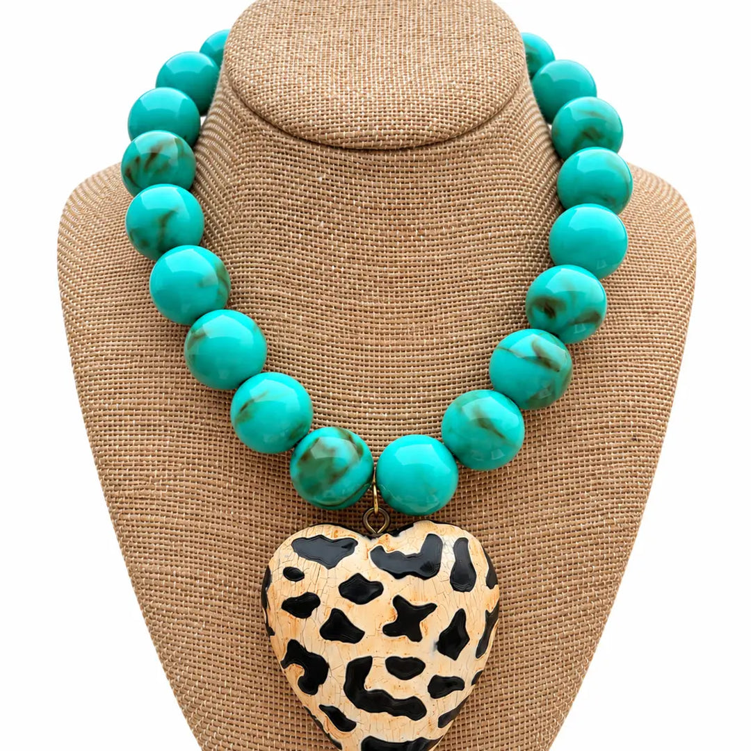 The Turquoise Wild Heart Necklace