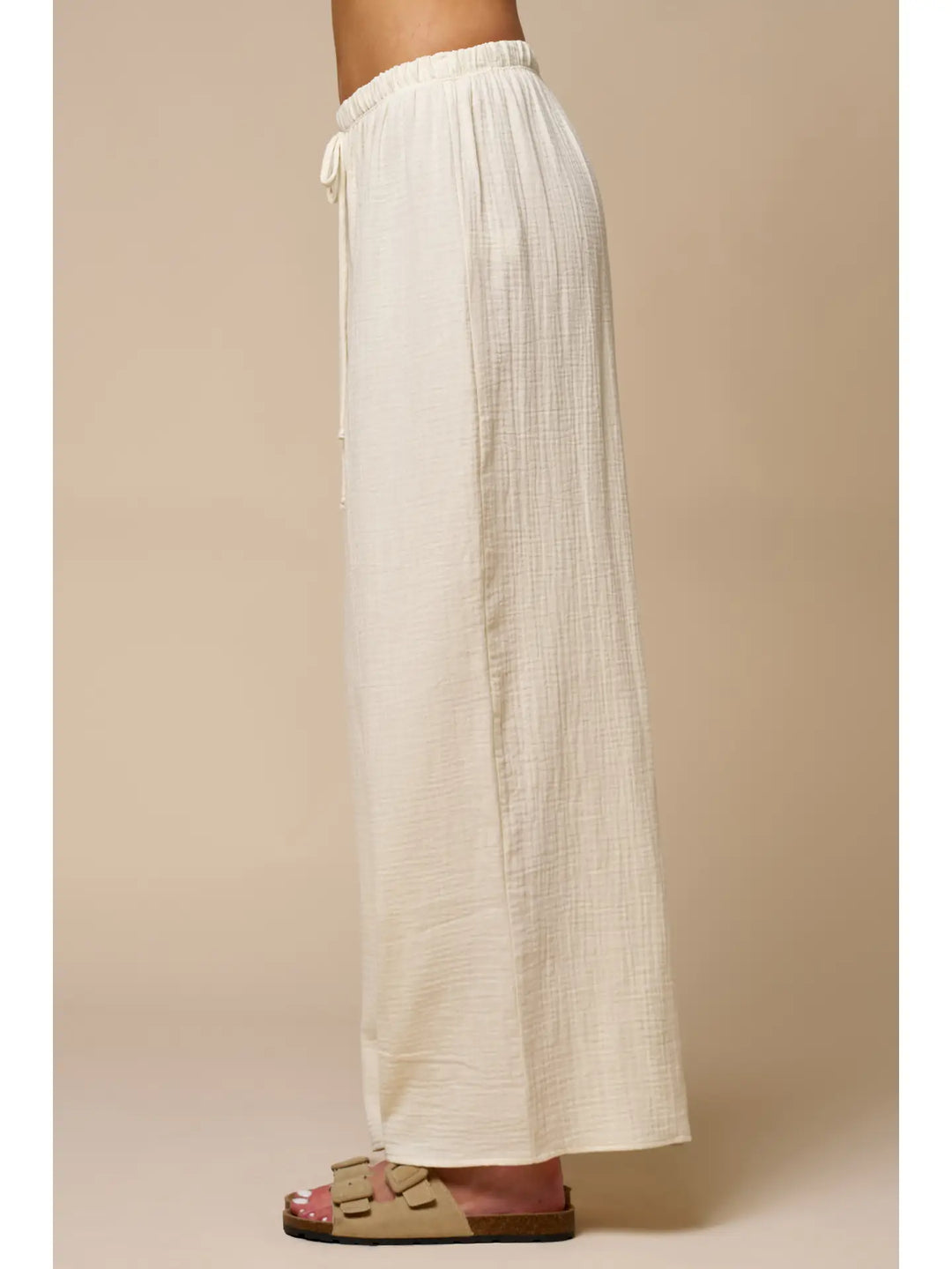 Cotton Gauze Palazzo Pants