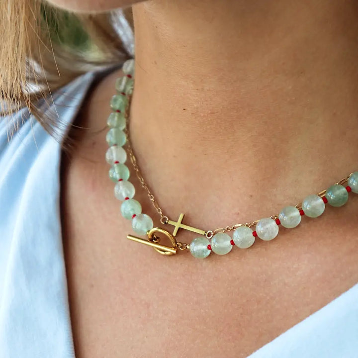 Matrix Beaded Toggle Necklace