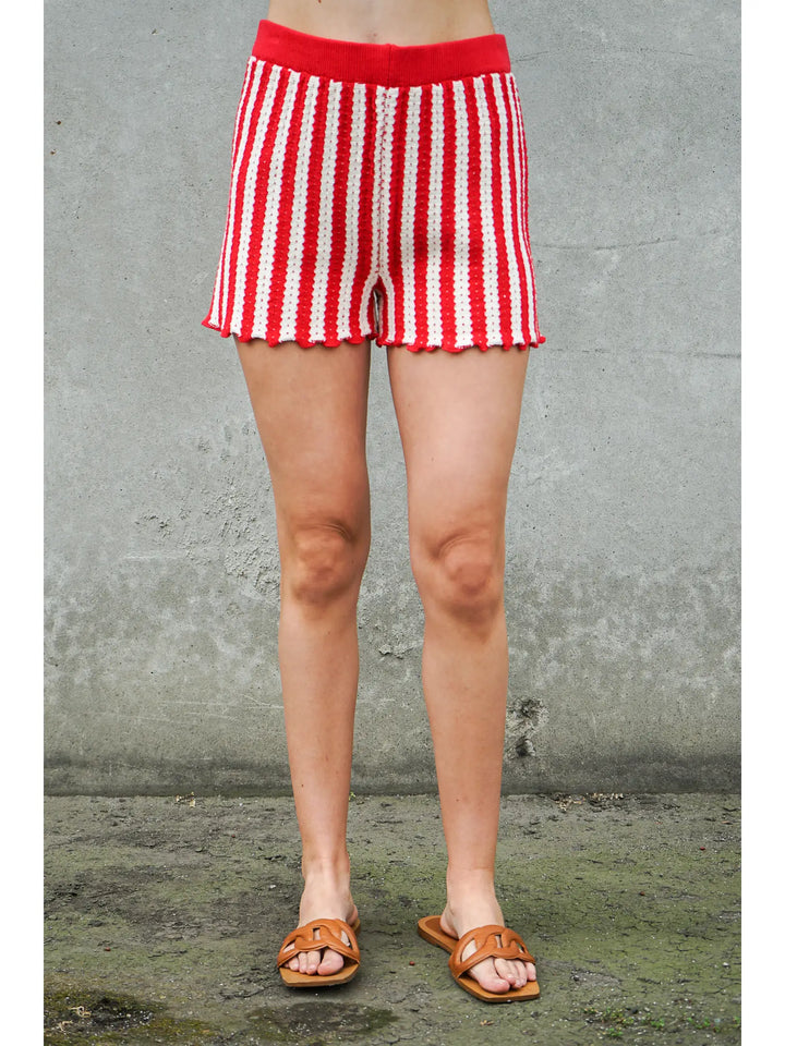 Coastal Stripe Knit Shorts
