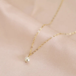 Gold Filled Pearl Necklace - Katie Waltman