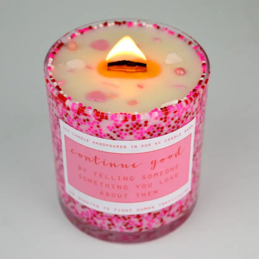 Love You Valentine's Candle