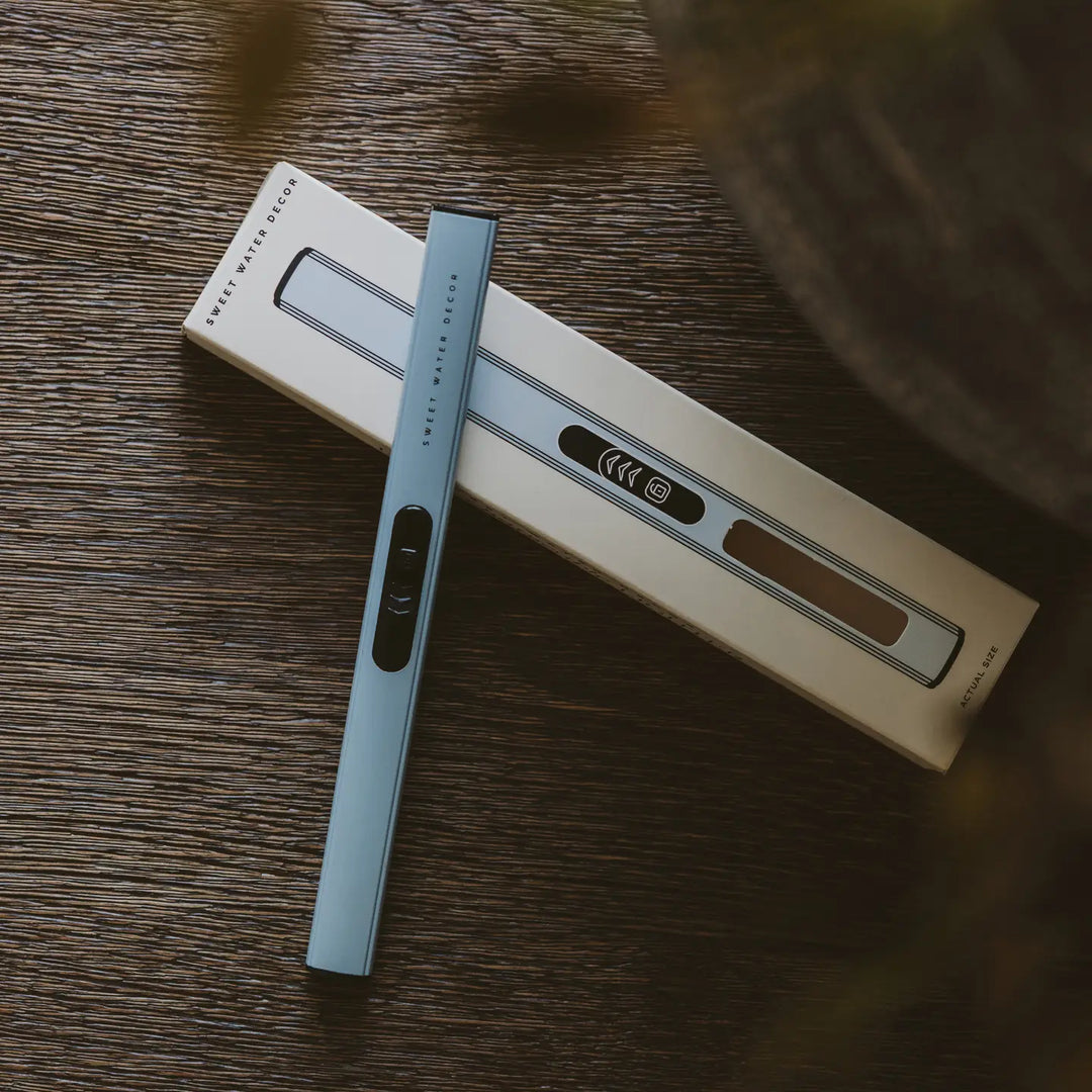 Light Blue Rechargeable Electric Lighter - Home Decor