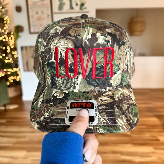 Lover Camo Valentines Structured Hat