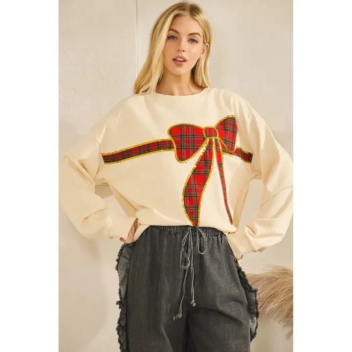 The Tartan Bow Pullover