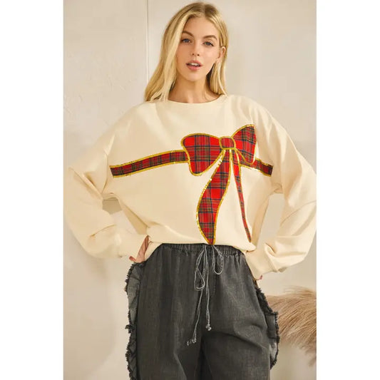 The Tartan Bow Pullover