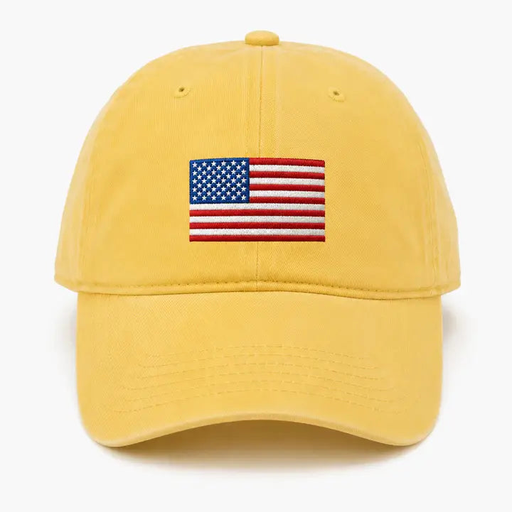 American Flag Women’S Unstructured Dad Hat