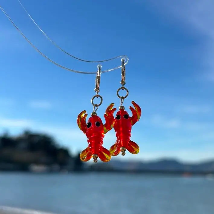 Unique Lobster Earrings