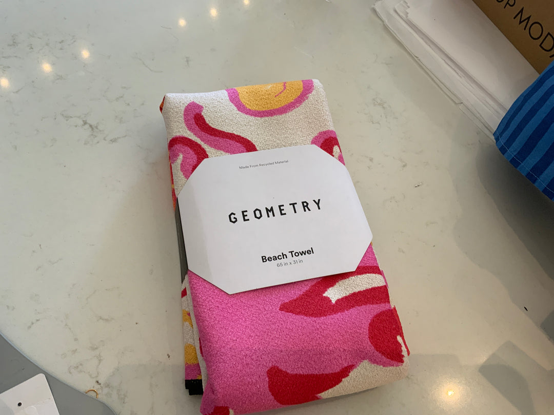 Geometry beach towel