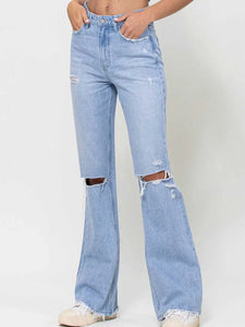 90's Vintage Light Wash Flare Jeans