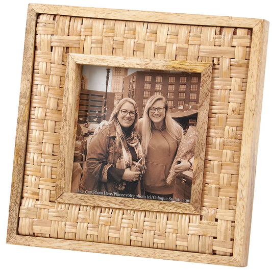 Woven Bamboo Photo Frame