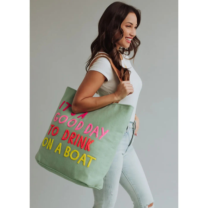 Mint Drink On A Boat Tote