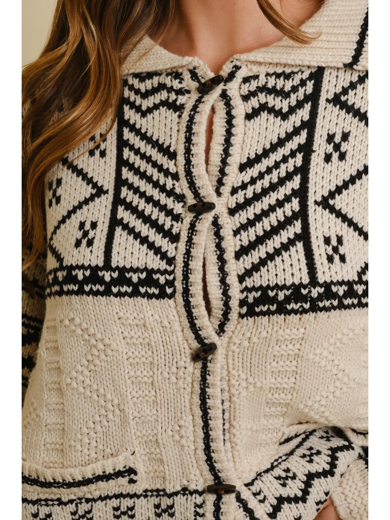 Fair Aisle Button Up Cardigan Sweater