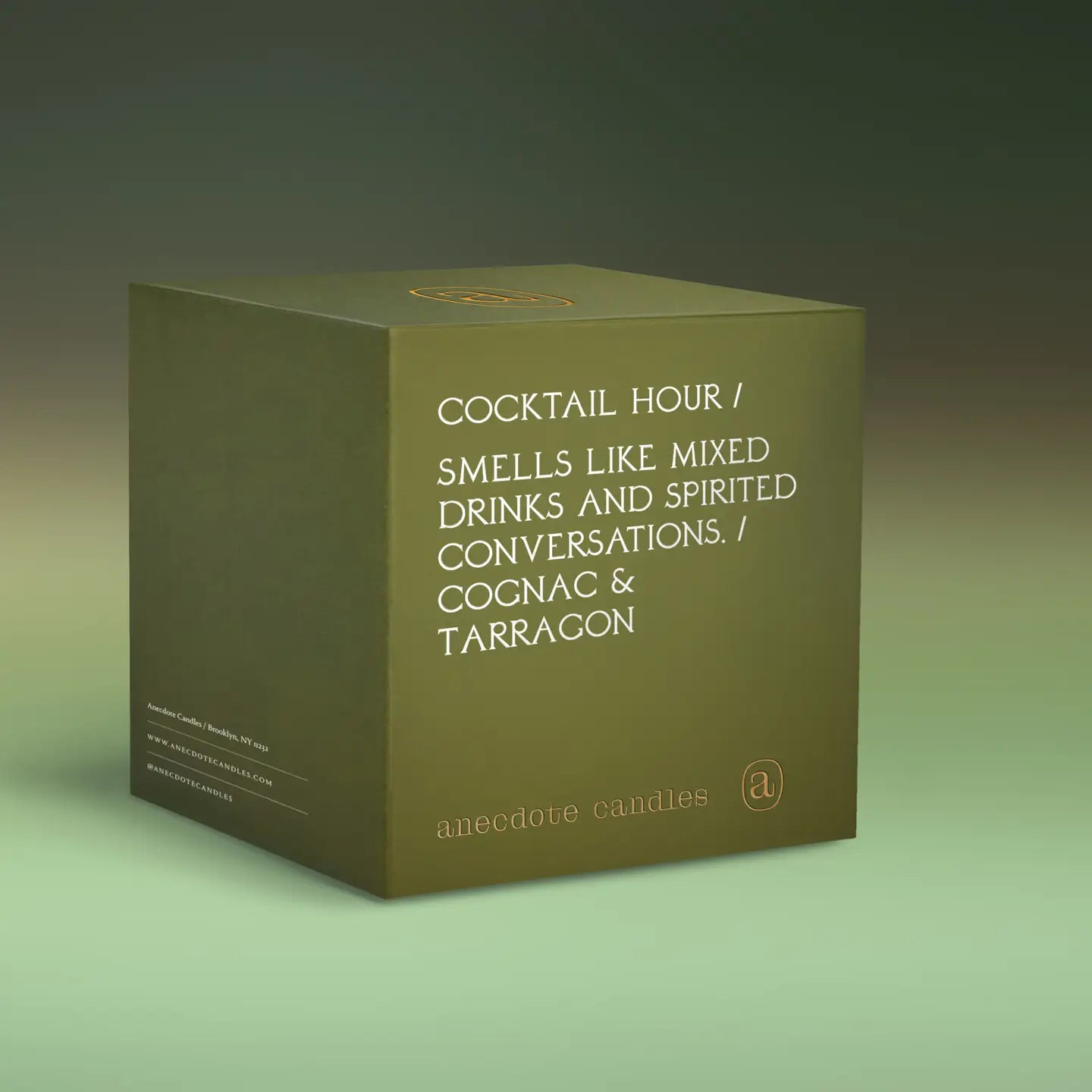 Cocktail Hour (Cognac & Tarragon) Gold Tumbler Candle