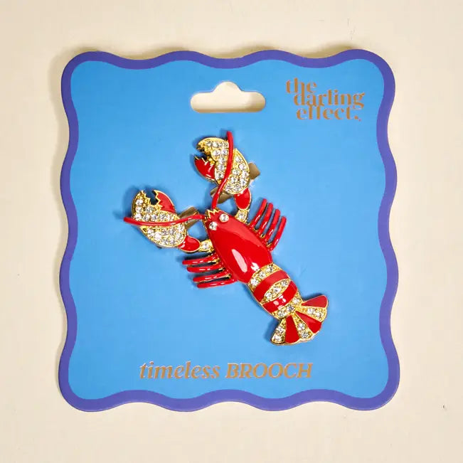 Timeless Brooch–Dazzle Lobster