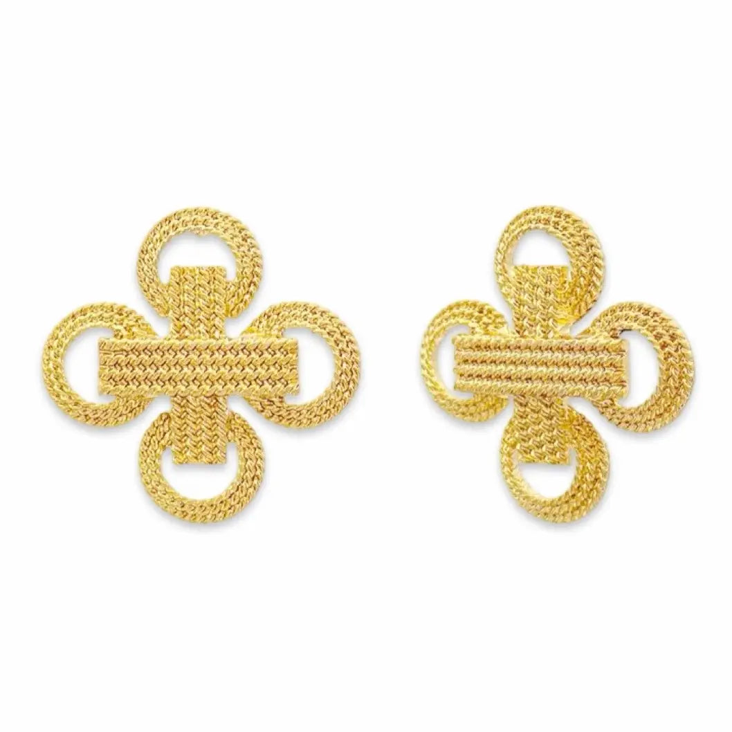 Vintage Gold Rope Earrings