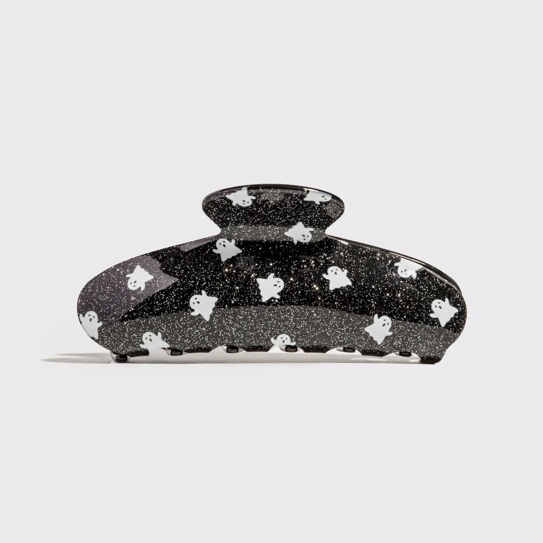 Recycled Plastic Glitter Claw Clip - Ghosts