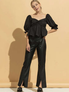Black Babydoll Top