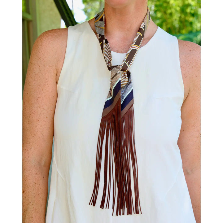 Cambridge Tassel Scarf Chocolate